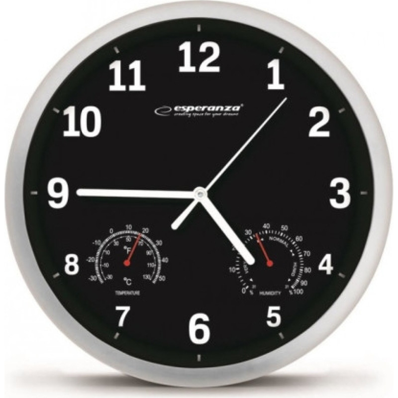 Esperanza WALL CLOCK LYON BLACK