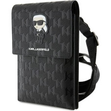 Karl Lagerfeld Case KLWBSAKHPKK Handbag - black Saffiano Monogram Ikonik