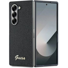 Guess 4G Glitter Script Case for Samsung Galaxy Z Fold 6 - Black