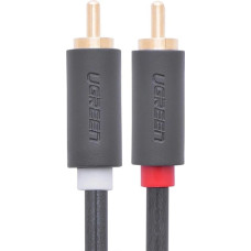 Ugreen AV104 30747 audio cable 2RCA (male) / 2RCA (male) 1m - gray