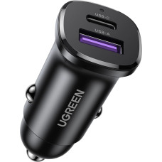 Ugreen EC305 25845 car charger USB-C USB-A 30W - black