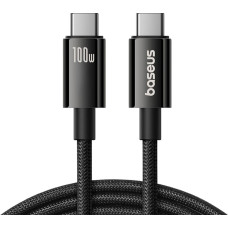 Baseus Tungsten Gold USB-C 3.2 / USB-C 3.2 cable 100W 4K 60Hz 1.5m - black