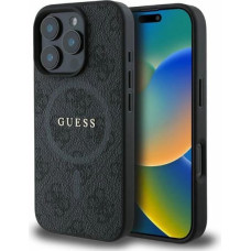 Guess 4G Ring Classic Logo MagSafe case for iPhone 16 Pro Max - black