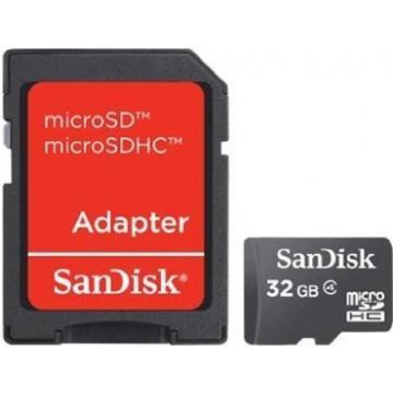 Sandisk By Western Digital MEMORY MICRO SDHC 32GB W/ADAPT/CL4 SDSDQM-032G-B35A SANDISK