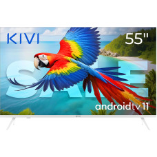 Kivi 55', UHD, Android TV 11, White, 3840x2160, 60 Hz, Sound 2x12W, 83 kWh/1000h , BT5.1, HDMI ports 4, 24 months