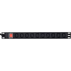 Gembird Pagarinātājs Gembird PDU 16A 3500W 10 pcs C13 sockets