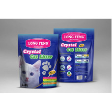 Long Feng Silica gel cat litter Long Feng Lavender 3,8l - silikona smiltis