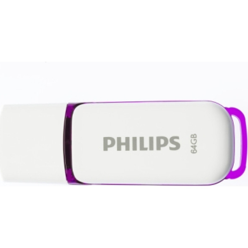 Philips USB 2.0 Flash Drive Snow Edition (violeta) 64GB