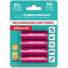 Esperanza EZA104R PRECHARGED HR6 2000MAH ALWAYS READY BLISTERA IEPAKOJUMĀ 4GB.