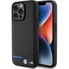 BMW Leather Carbon case for iPhone 15 Pro Max - black