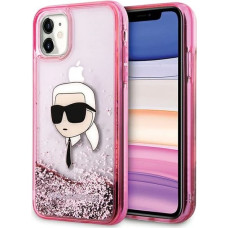 Karl Lagerfeld Glitter Karl Head iPhone 11/XR Case - Pink