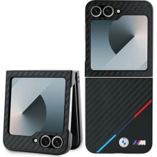 BMW Carbon Tricolor Case for Samsung Galaxy Z Flip 6 - Black