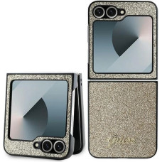 Guess 4G Glitter Script Case for Samsung Galaxy Z Flip 6 - Gold