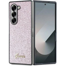 Guess 4G Glitter Script Case for Samsung Galaxy Z Fold 6 - Pink