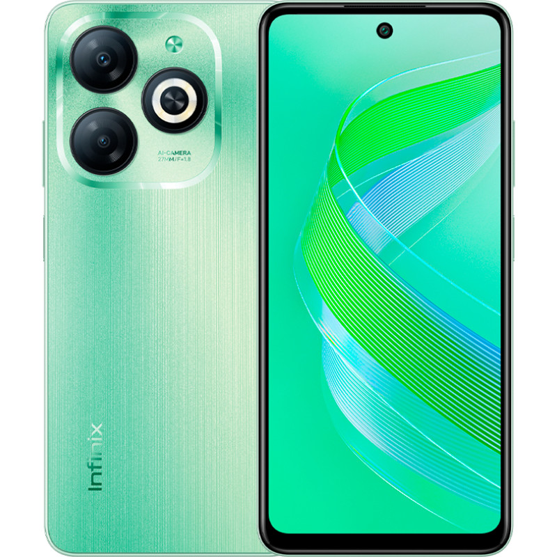 Infinix Smart 8 Crystal Green 3/ 64GB, MODEL X6525