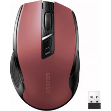 Ugreen MU006 optical wireless USB mouse 2.4GHz 4000 DPI - red