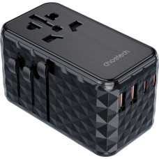 Choetech PD6028 EU / US / AUS / UK travel adapter 2x USB-C 2x USB-A 100W - black