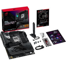 Asus Mainboard|ASUS|AMD X870|SAM5|ATX|Memory DDR5|Memory slots 4|1xPCI-Express 4.0 16x|1xPCI-Express 5.0 16x|4xM.2|1xHDMI|1xDisplayPort|1xAudio-In|1xAudio-Out|5xUSB 3.2|1xUSB-C|2xUSB4|1xRJ45|ROGSTRIXX870-FGAMWIFI