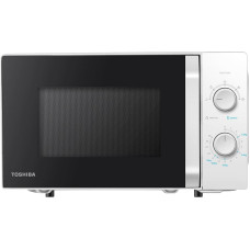 Toshiba Sda Microwave oven, volume 20L, mechanical control, 800W, 5 power levels, LED lighting, defrosting, cooking end signal, color: White