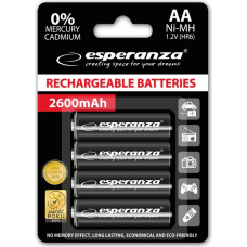 Esperanza EZA106 PRECHARGED HR6 2600MAH ALWAYS READY BLISTERA IEPAKOJUMĀ 4GB.