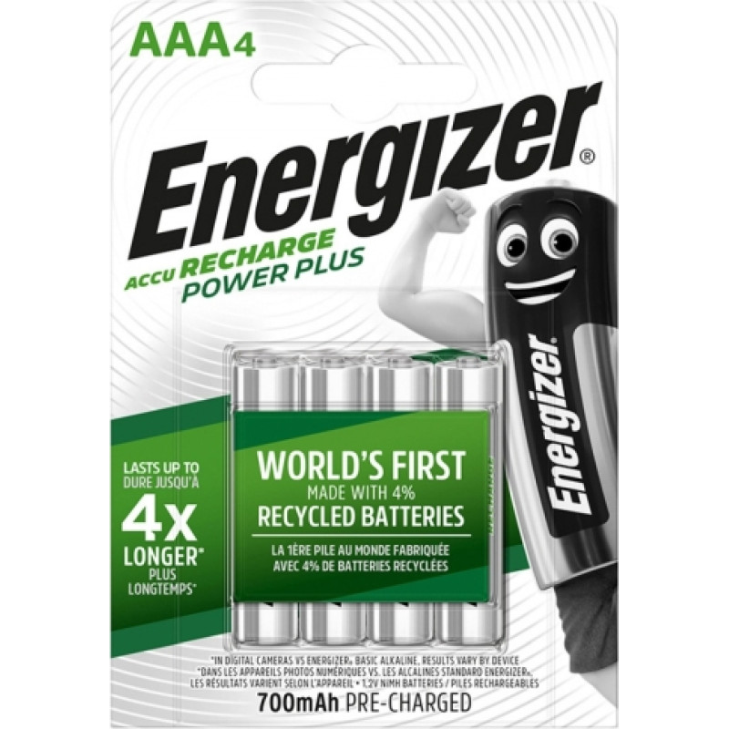 Energizer PRECHARGED HR03 700MAH ALWAYS READY BLISTERA IEPAKOJUMĀ 4GB.