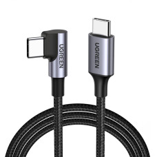 Ugreen US255 50122 USB-C (straight) / USB-C (angled) PD QC cable 60W 3A 0.5m - gray