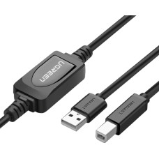 Ugreen US122 USB-B USB-A 2.0 printer cable 10m - black