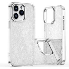 Hurtel Glitter Case for iPhone 16 - transparent with glitter