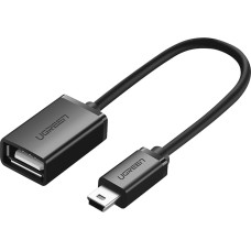 Ugreen US249 10383 mini USB-B (male) / USB-A (female) OTG adapter 10cm - gray