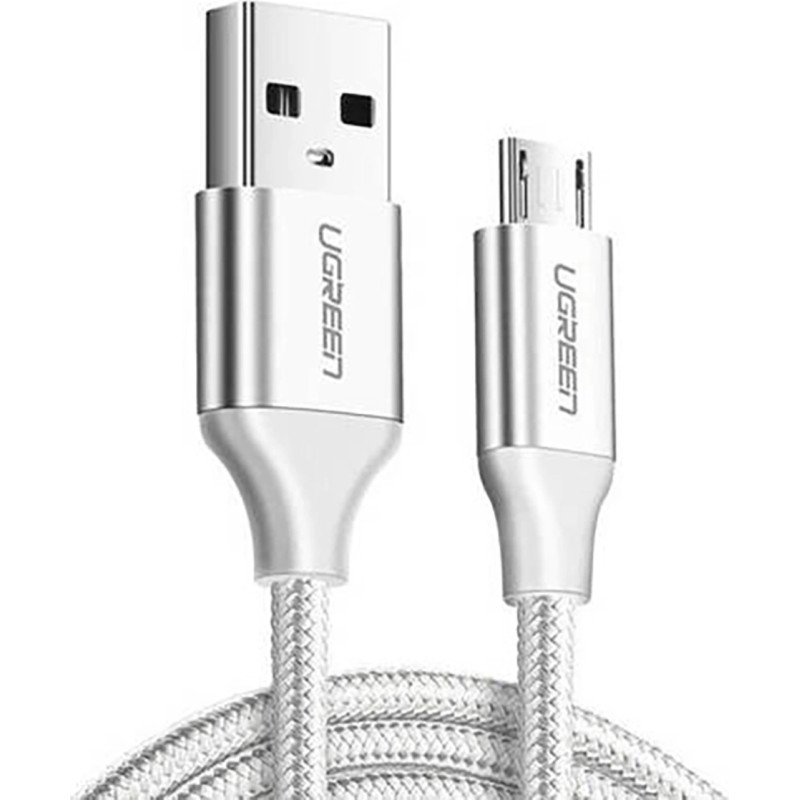 Ugreen US290 60152 USB-A / micro USB cable 2.4A 1.5m - white