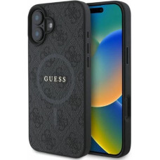 Guess 4G Ring Classic Logo MagSafe case for iPhone 16 - black