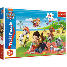 Trefl PAW PATROL Puzle 15 Ķepa Patruļa, 24 gab.