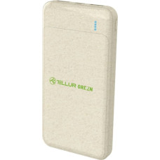 Tellur PD103 Green Power Bank 10000mAh, 2xQC3.0 + PD 18W cream