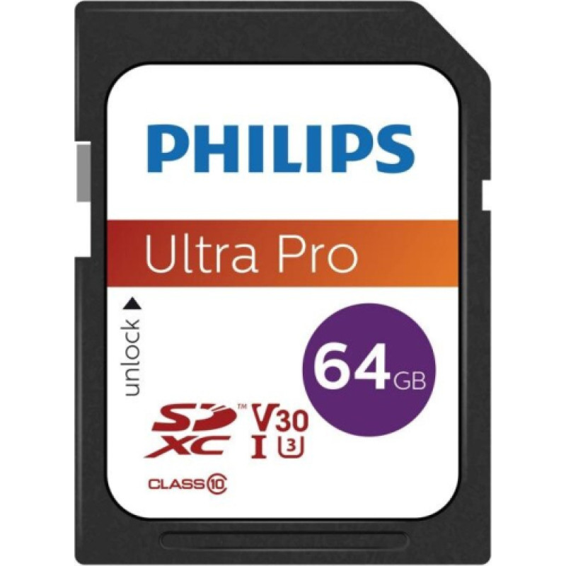 Philips SDXC 64GB Ultra Pro class 10/UHS 1