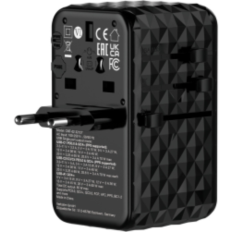 Verbatim Lādētājs Verbatim Universal Travel Adapter 85W GaN III