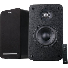 Fenda F&D R40BT 2.0 Multimedia Speakers, 60W RMS (30Wx2), 2x1'' Tweeter + 2x4'' Woofer, BT 5.0/Optical/AUX/USB/Remote Control/Wooden/Black