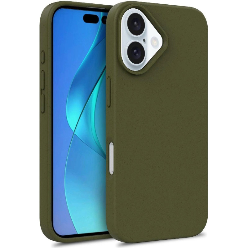 Hurtel Multiple Color Wheat Case MagSafe for iPhone 16 Pro - dark green