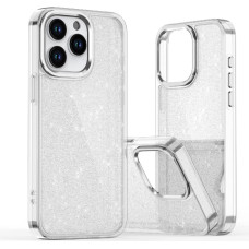 Hurtel Glitter Case for iPhone 16 Pro - transparent with glitter