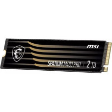 MSI SSD|MSI|SPATIUM M480 PRO|2TB|M.2|PCIe Gen4|NVMe|3D NAND|Write speed 7000 MBytes/sec|Read speed 7400 MBytes/sec|2.15mm|TBW 1400 TB|MTBF 1600000 hours|S78-440Q600-P83