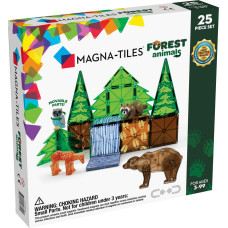 Magna-Tiles Magnētiskais konstruktors Meža dzīvnieki, 25 gab.