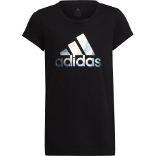 Adidas Dance Metallic Print Tee Jr HD4407 (140 cm)