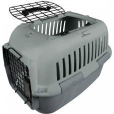 Europet Bernina Transporta būris M/L 49x32x32cm ar metāla durvīm pelēks