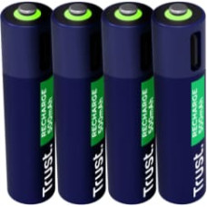 Trust Baterijas Trust USB-C Rechargeable AAA Batteries 4pack