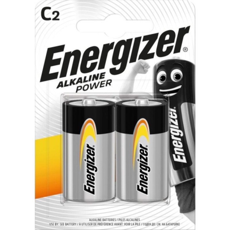 Energizer LR14-2BB Alkaline Power C (LR14) BLISTERA IEPAKOJUMĀ 2GB.