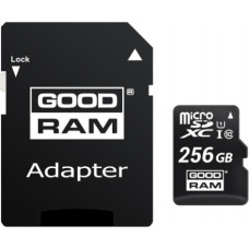 Goodram MICROSDHC 256GB CLASS 10/UHS 1 + ADAPTER