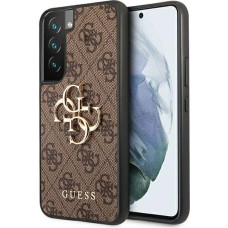 Guess GUHCS22S4GMGBR S901 S22 brązowy/brown hardcase 4G Big Metal Logo