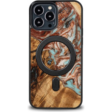 Bewood Unique MagSafe Jupiter Wood and Resin Case for iPhone 13 Pro Max - Copper White