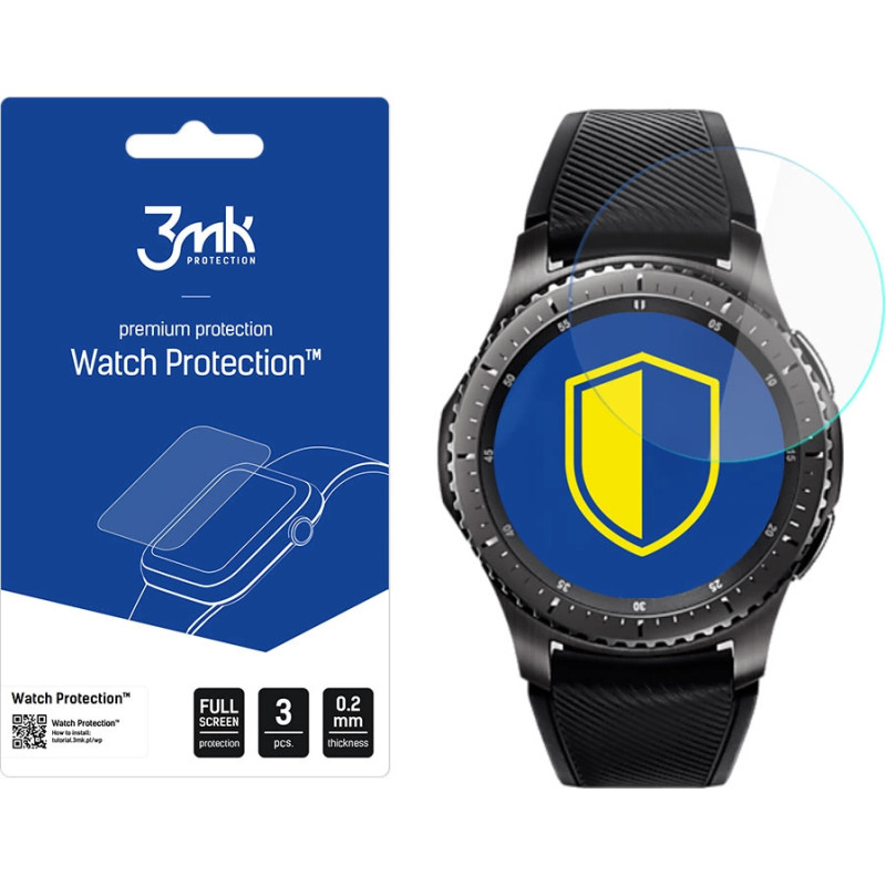 3Mk Protection 3mk Watch Protection™ v. FlexibleGlass hybrid glass on Samsung Gear S3 Frontier