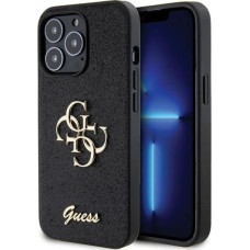 Guess GUHCP13LHG4SGK case for iPhone 13 Pro / 13 - black Glitter Script Big 4G