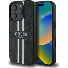 Guess 4G Printed Stripes MagSafe case for iPhone 16 Pro - black